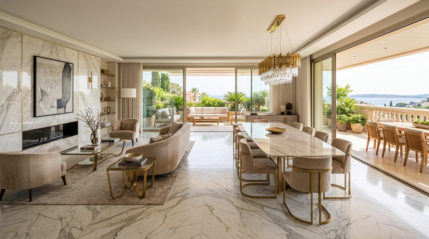 Grand Living and Dining Room at Shriram King Life